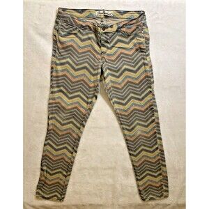 True Freedom Tribal  Stretch Jeans Jeggings Pants Juniors Size 13 32x30